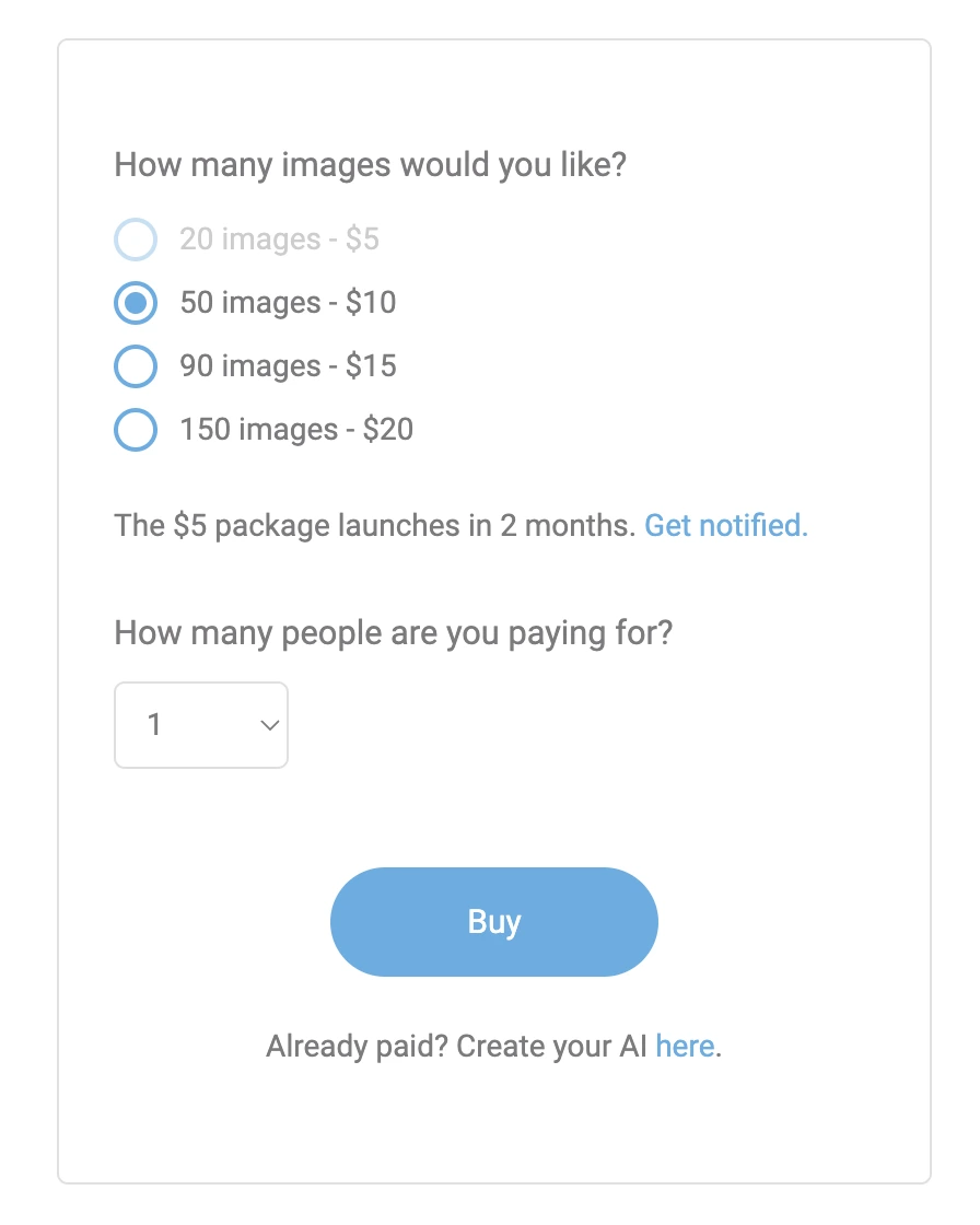 Hotpot.ai's pricing options